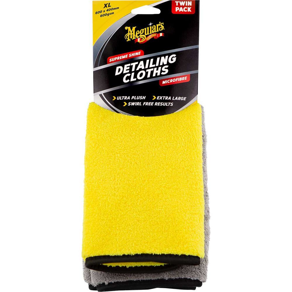 Meguiar's Supreme Shine Detailing Cloths - TWIN PACK