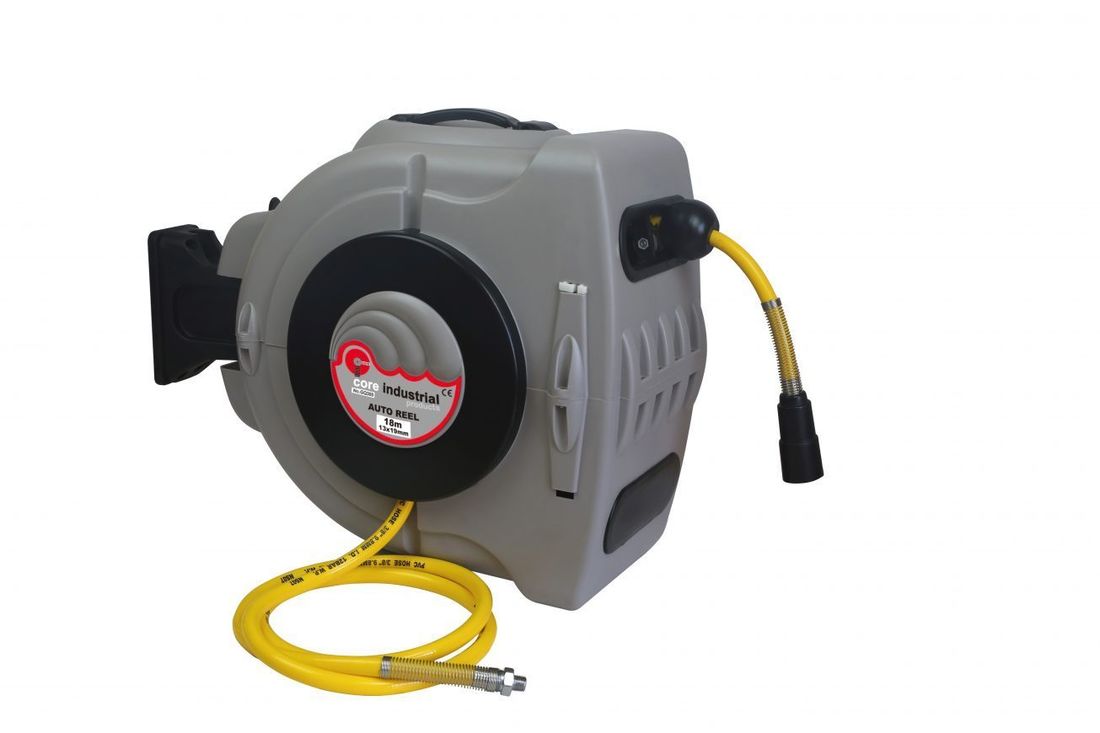 Retractable 3/8″ Air Hose Reel – 30 Metre