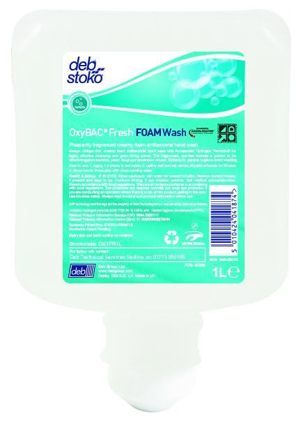 OxyBAC® FOAM Wash 1 litre x 6 per crton