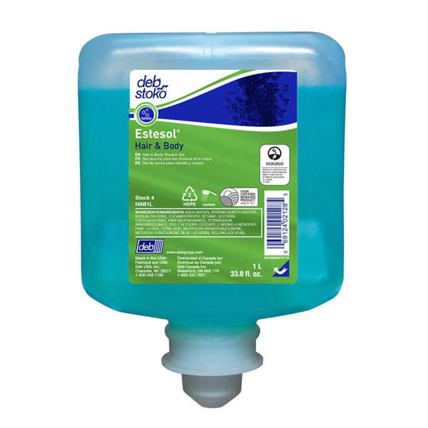 Estesol® Hair & Body Shower Gel Carton 6 x 1 Litre Bladders