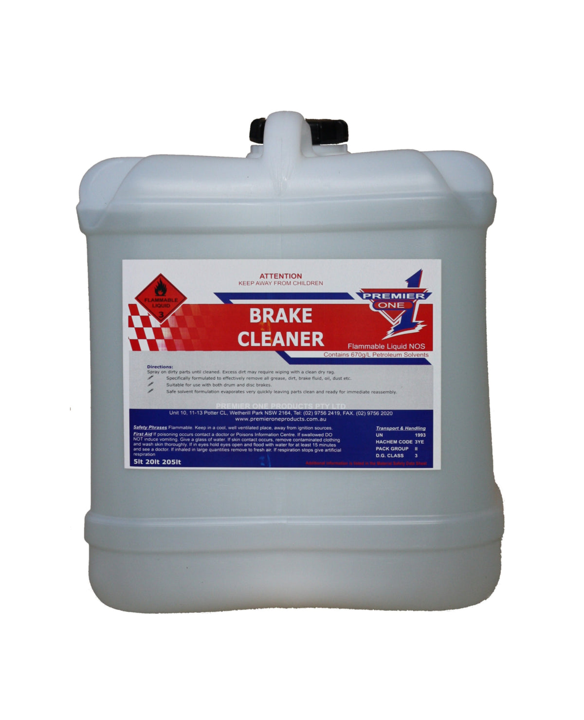 Premier One Brake & Parts Cleaner - Premier One Products